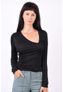 Women Blouse Pieces Pczuga Black